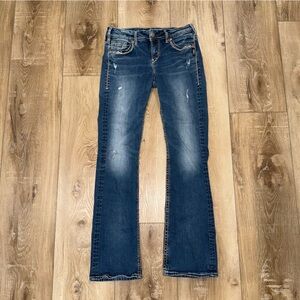 Silver Jeans Dark Blue Flare Women's Jeans